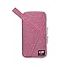 BUBM Designer Electronics Organizer/ Travel Gadget Carry Bag With Handle, Lightweight and Easy To Carry (Small, Rose Red)