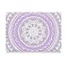 iCasso Macbook Air 13 inch Rubber Coated Soft Touch Hard Shell Protective Case Cover For Macbook Air 13 Inch Model A1369/A1466 With Keyboard Cover (Purple Medallion)