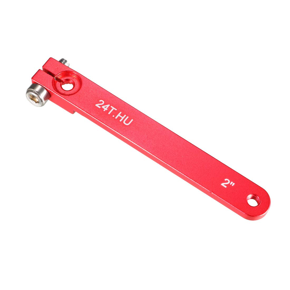 uxcell Aluminum Servo Arms Single Arm 24T 4-40# Thread Red, for 2 Inch Hitec