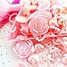 160 pcs Assorted Pearlized Flat Back Cabochon 6mm to 18mm Pink Heart Star *Ship with Samples from GreatDeal68*