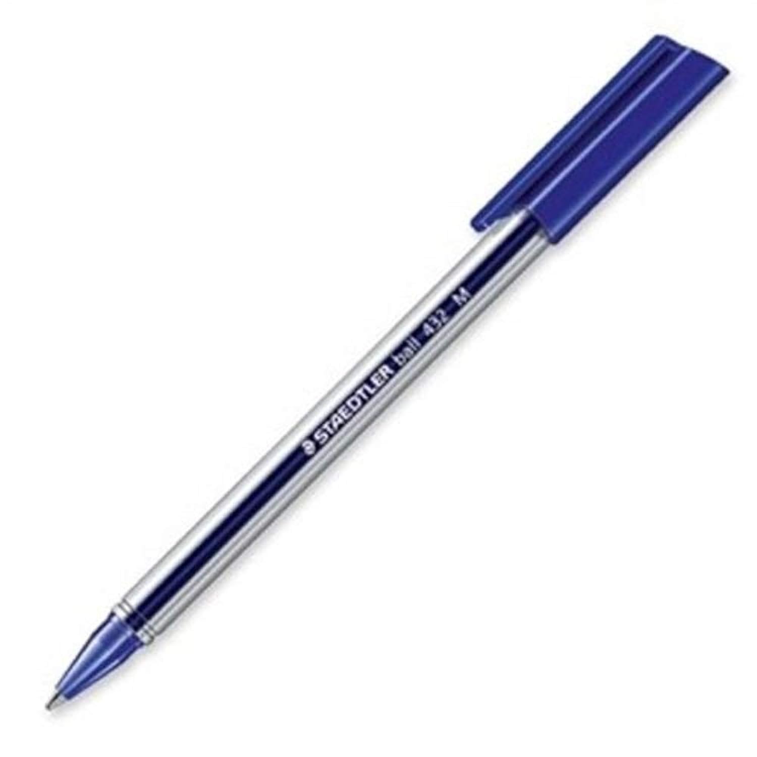 STAEDTLER 432 M-3 Office Colours Ballpoint Pen Line Width M 0.45 mm Pack of 10 Blue