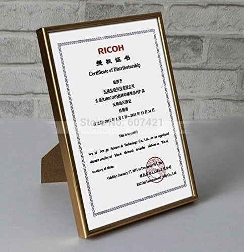 Counter Top A5 Aluminium Alloy Metal Certificate Holders Prints For Certificate ,Diploma and Picture