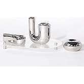 ITrixgan Silver Candlestick Holders, Decorative Taper Candle Holder Set Decor for Table Centerpiece Fireplace, Modern Silver Candle Holders Set, Aesthetic Ceramic Candle Stick Holder
