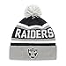 OTS NFL Oakland Raiders Men's Jasper Cuff Knit Cap with Pom, Team Color, One Size