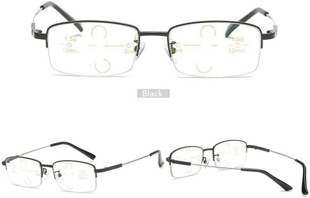 German Smart Auto-Zoom Reading Glasses- The Best Gift for Parents (Black, 200)