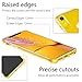 ismabo Ispider Clear Case Designed for iPhone XR, [9.8 Feet Anti-Fall] Premium Protective Case for Apple iPhone XR, [Hard PC Back and Dual-Layer Reinforced TPU Bumper Frame] - Yellow Bumper