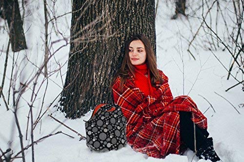 Noosa Life LARGE Neoprene Lunch Bag - Insulated Tote - Heavy Duty Zipper - Premium Stitching - 13 x 12.5 x 6.5 inches - Lunch Bag for Men Women Kids & Nurses - Best Travel Bag (Dahlia)