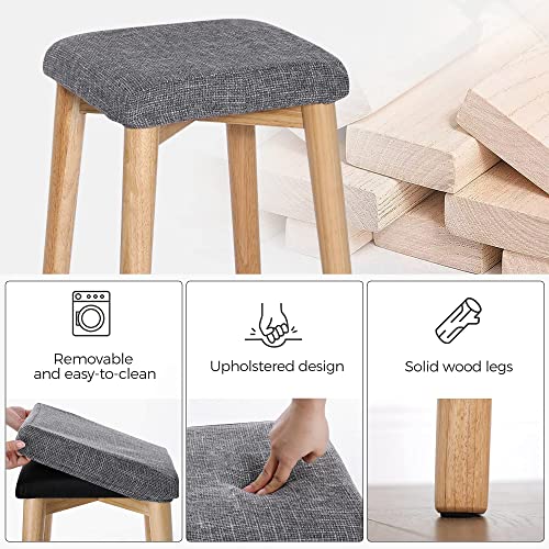 VASAGLE Vanity Table, Makeup Vanity Desk with Rounded Mirror, 2 Drawers