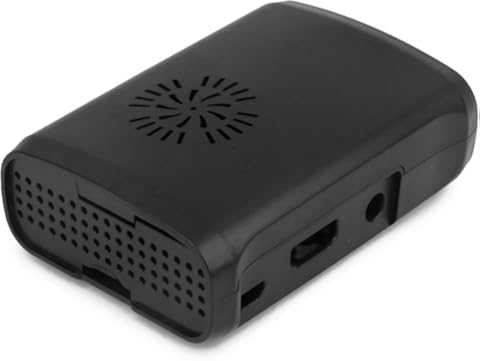 perfk Caso Carcasa del Ventilador Ayuda del Compartimento para Pi Frambuesa B + / Pi 2 Negro