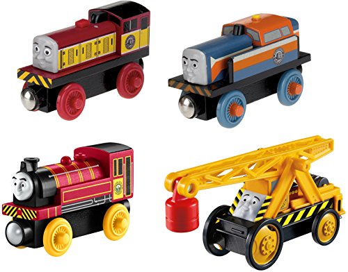 Fisher-Price Thomas & Friends Wooden Railway, Wooden Railway Steamies vs. Diesels 4-Pack