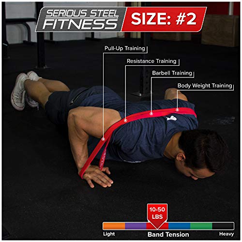 Serious Steel 41" Assisted Pullup Band, Heavy Duty Resistance Band