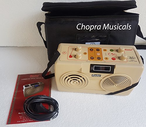 Electronic Tanpura/Tabla - RADEL Milan Digital Tabla Plus Tanpura, Digital Tabla and Tanpura Sound Machine, Tabla/Tanpura/Tambura Sampler, Instruction Manual, Bag, Power Cord - Thumbnail 4