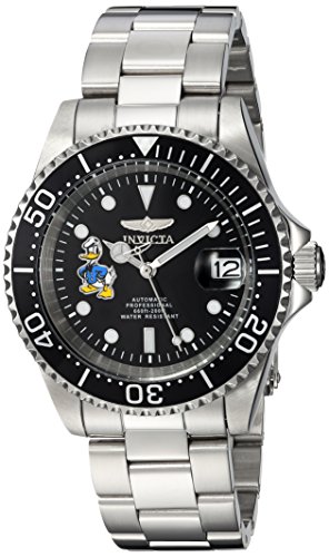 Invicta Men's 'Disney Limited Edition' Automatic Stainless Steel Casual Watch, Color:Silver-Toned (Model: 24396)