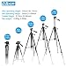 Albott Camera Tripod,55 inch Aluminum DSLR Tripod with Phone Stand for Canon,Nikon,Sony,Samsung,Olympus Camera and Phone