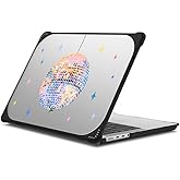 CASETiFY Bounce MacBook Pro 16-inch (M1-M5) Case [Enhanced Protective Corner Design/Ventilation Cutouts/Anti-Slip Grip] - Disco - Clear Black