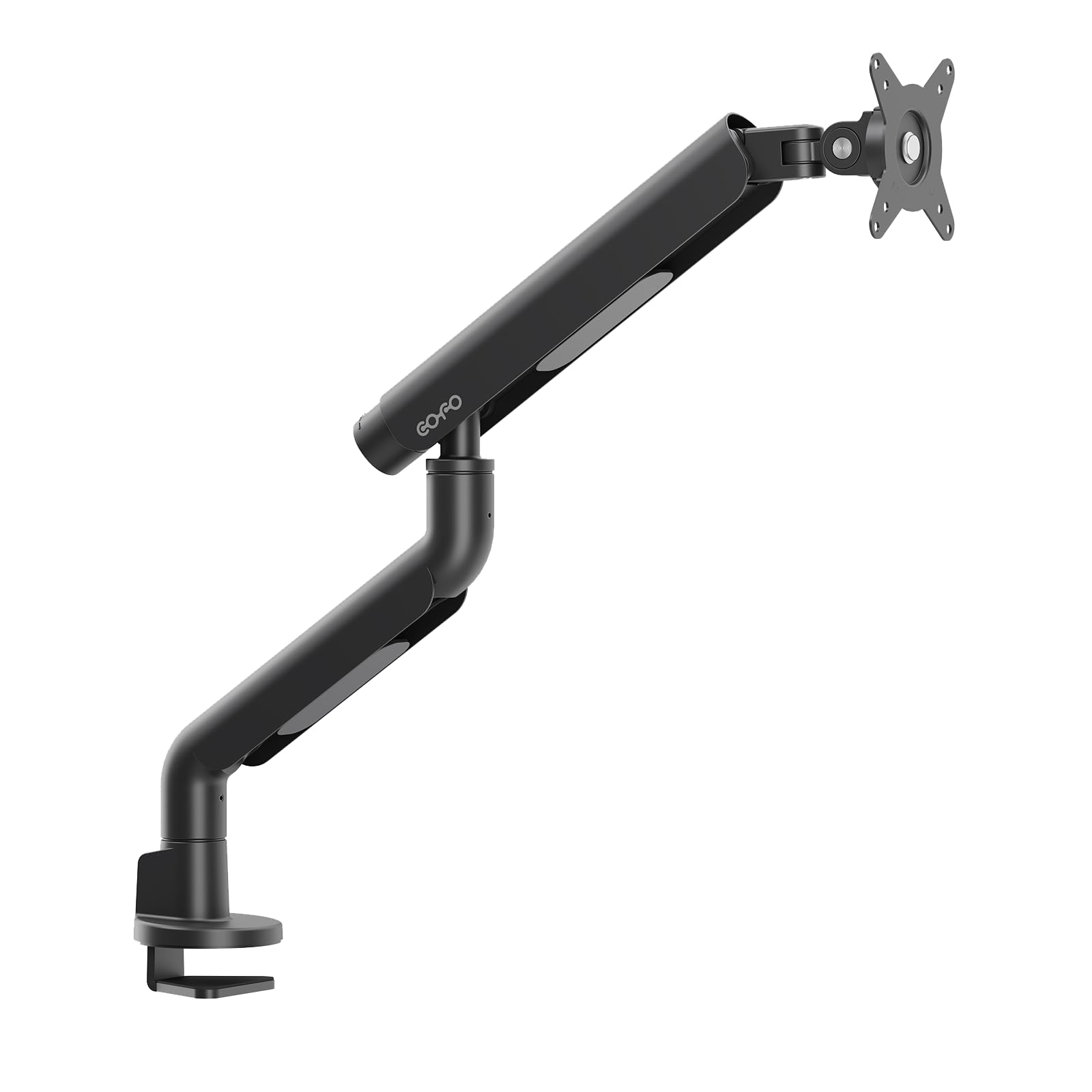 COFO 無重力モニターアーム Pro シングル 17〜40インチ、2.5〜14kg対応 角度/高さ 上下左右 調整可能 ダブルメカニカルスプリング式 デスク設置用 スチール アルミ合金製 (ブラック)商品画像