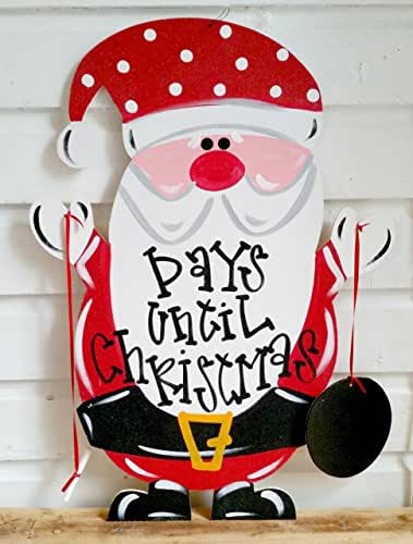 Amazon.com: Days Till Christmas Countdown Sign Advent Calendar for Kids : Handmade Products
