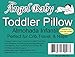 Angel Baby ORGANIC Toddler Pillow - TOXIN FREE that Keep Kids COOL, Full Neck Support - USA/Oeko-Tex Certified Cotton Cover, Machine Washable, Hypoallergenic 13x18 (case sold separately)