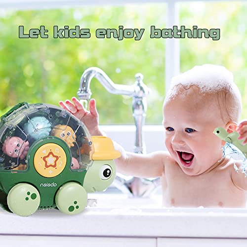 Hummigoo Bath Toys for Toddlers, 2 in 1 Swimming Turtle Bath Toy for