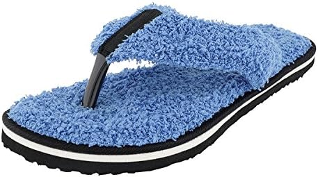 Travelkhushi Women's Grass Terry Memory Foam Flip-Flops
