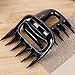 Ajohn BBQ Meat Bear Paws Claws Pulled Pork Shredder Handler Forks Tongs - - for Barbecue Meat Creative Tools and Smoking Meat Accessories Paws Kitchen (Black)