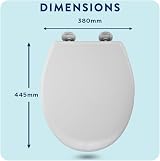 Croydex Constance Flexi-Fix White Soft Close Toilet Seat view 6