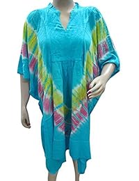 Boho Poncho Top Kimono Sleeves Embroidered Blouse
