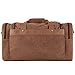 Plambag Large Canvas Duffel Bag Overnight Travel Tote Weekend Bag(Coffee)