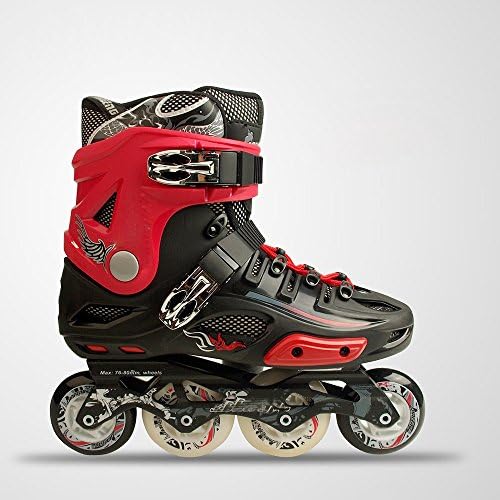 DIDIDD Adult Roller Skates Adult Single-Row Skates for Men and Women Roller Skates In-Line Professional Flat Flower Shoes