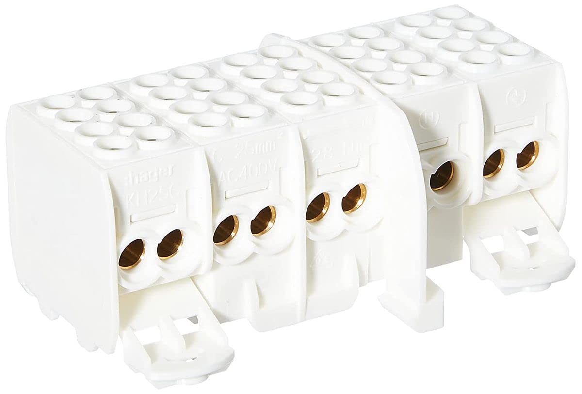 Busch-Jaeger KH25C Hager Main Electrical Finger Safe Junction Box, 5 Pole