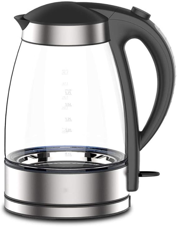 High Borosilicate Glass Electric Kettle 304 Stainless Steel Bottom and