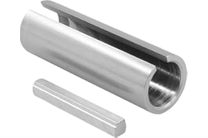 HZEL 3/4" to 1" Inch Gas Engine Pulley Crank Shaft Sleeve Adapter, Vehicle Wheel Pulley Bore Reducer Predator with Step Key, Automotive Accessories, Universal for SUV RV Truck