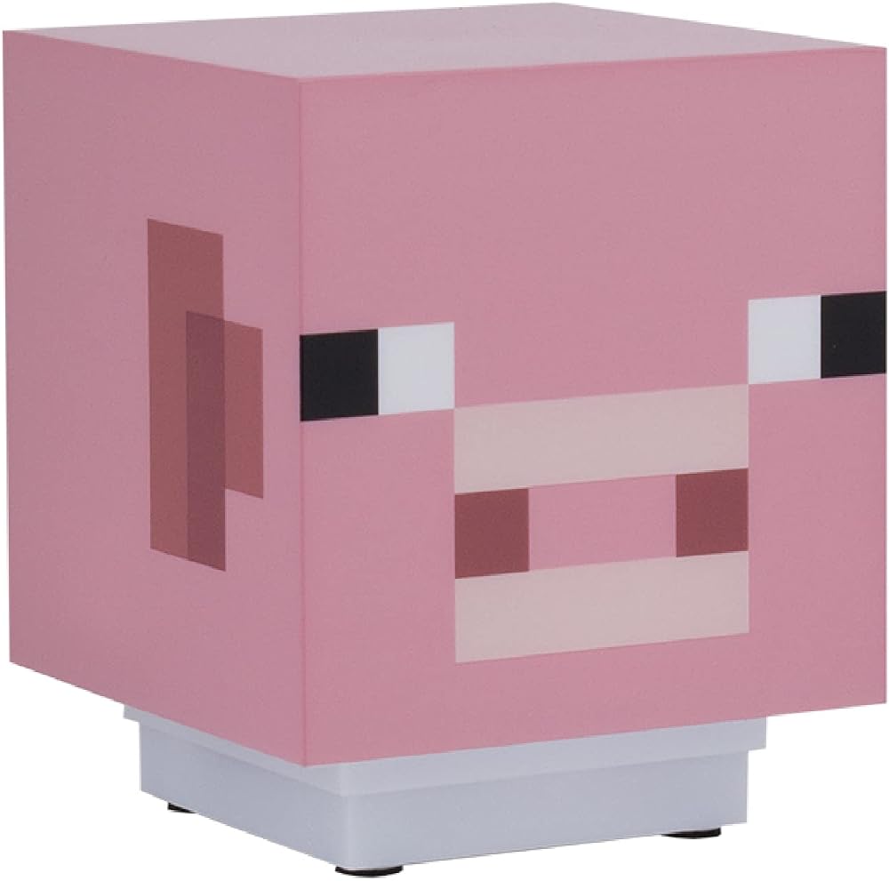 Paladone Minecraft Pig Light with Sound Officially Licensed Battery Powered