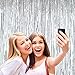 Twinkle Star 2 Pack Photo Booth Backdrop 3FT x 8FT Metallic Tinsel Foil Fringe Curtains Environmental Background Streamers for Birthday Wedding Party Christmas Decorations