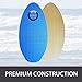 Fedmax Skimboard with IXPE Foam Traction, No Wax Needed | Up to 120lbs | Choose Size | Wood Skim Board for Kids/Adults. Design 2, 30 in.