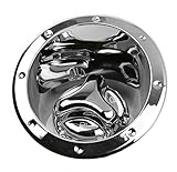 Hummer H3 Triple Chrome Plated Gas Cap Cover and Surround Bezel Covers (Fits: 2006-2010 Hummer H3 and H3T's)
