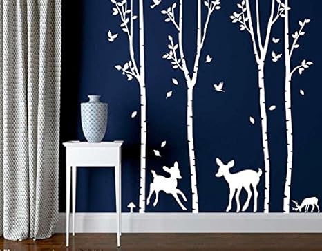 white tree stickers for wall
