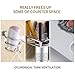 Cavoli Hair Blow Dryer Holder Wall Mounted,Space Aluminum, Bathroom Hanging Rack Organizer with 2 Cups