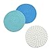 Kitchen Pot Holders Set Trivets Set 100% Pure Cotton Thread Weave Hot Pot Holders Set (Set of 3) Stylish Coasters, Hot Pads, Hot Mats, Spoon Rest for Cooking and Baking by Diameter 7 Inches (Blue)