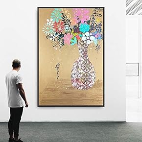 Framed Canvas Wall Art Flowers Canvas Prints Home Artwork Decoration for Living Room,Bedroom - 16x24 inches