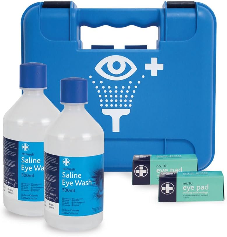 Reliance Medical Green Complete Eye Wash Station, Wall Mount Kit