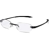 Visualites Lightweight Oval Rimless Reading Glasses for Men and Women - Model - VIS 5