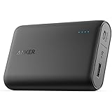 Anker PowerCore 10000 Portable Charger, One of the Smallest and Lightest 10000mAh External Battery, Ultra-Compact High-speed-Charging-Technology Power Bank for iPhone, Samsung Galaxy and More (Black)