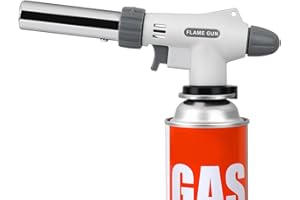 Kitchen Culinary Blow Torch Head, Chef Cooking Butane Torch, Adjustable Flame Lighter for Baking, Pastries, Desserts, Picnic,