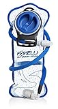 Foxelli Hydration Bladder Bag, 2L Reservoir Pack with Insulated Hose, Wide Opening, BPA-Free, Antibacterial, Taste-Free, Easy to Clean, Military Leak-Proof Water Storage System for Backpacks