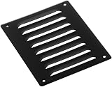 EUROPLAST Anthracite Metal Air Vent Grille Cover 140x190mm with Insect Mesh view 4
