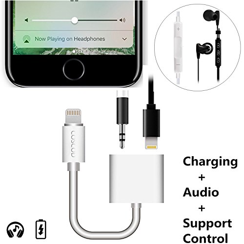 Lightning Connector Iphone Adapter For Headphones And Charger