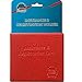 2 Red AUTO CAR TRUCK INSURANCE REGISTRATION ID CARD HOLDER Embossed Faux Leather Unisex Accessories