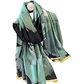 Weximil 100% Silk Feeling Scarf - Women's Long Satin Designer Scarf - Lightweight Wraps