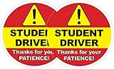 Student Driver Window Clings (2 Pack) - 6" Round